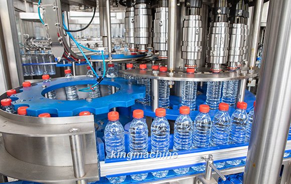 Washing heads of water filling machine Washing heads of water filling machine